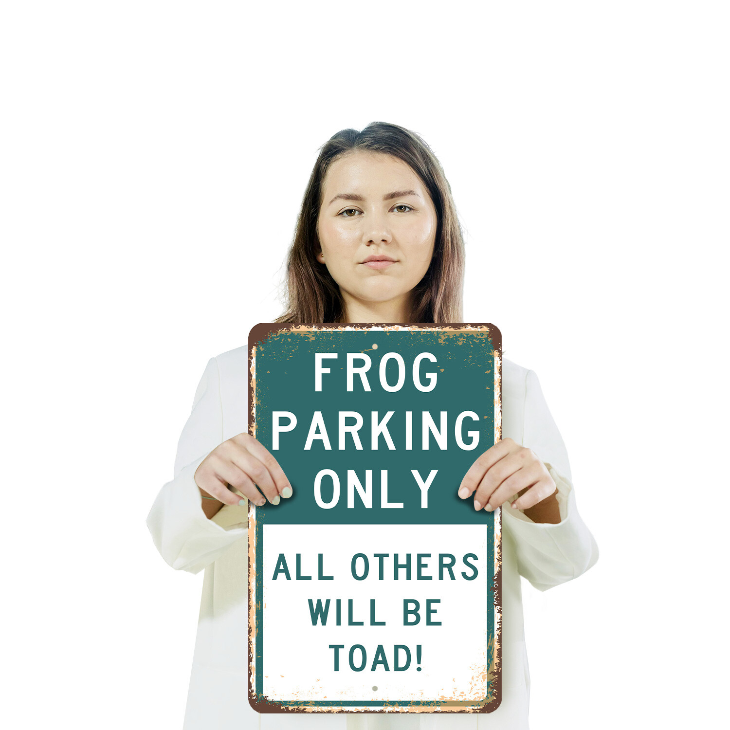 Frog Parking Only All Others Toad Novelty Sign Fun Gift Durable Weatherproof