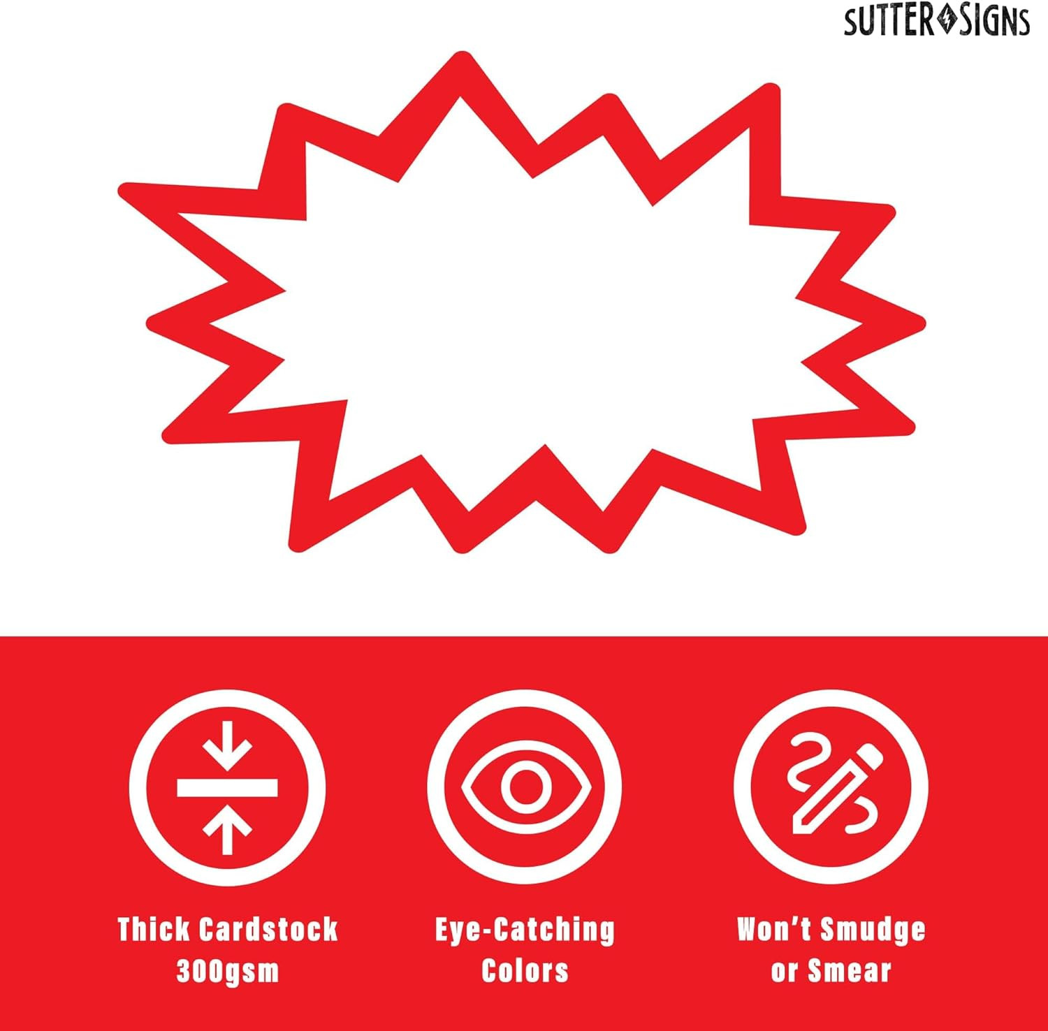 Starburst Signs with Stickers 200Pcs | Sale Price Tags for Garage Sale, Estate