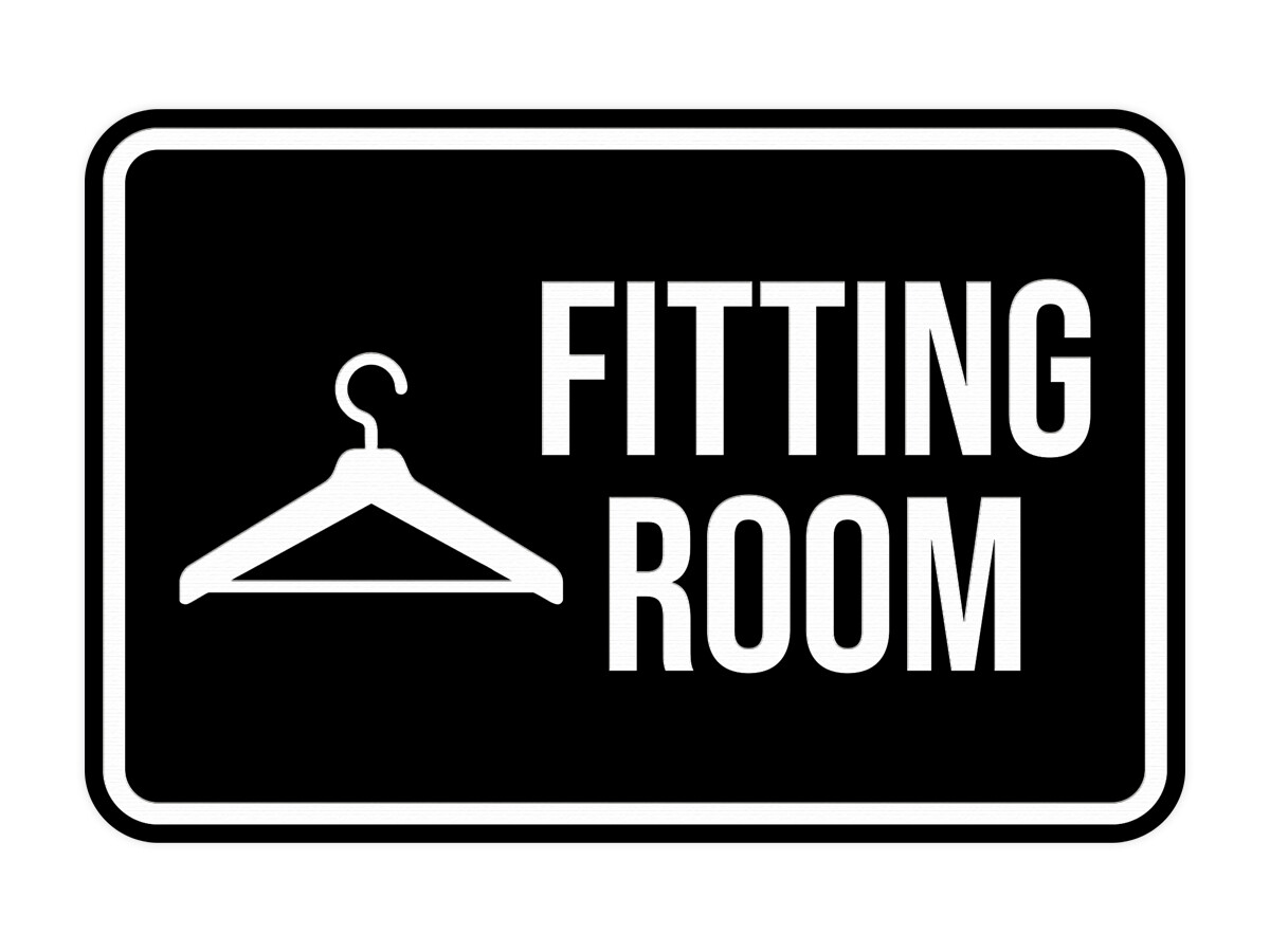 Classic Framed Fitting Room Wall or Door Sign