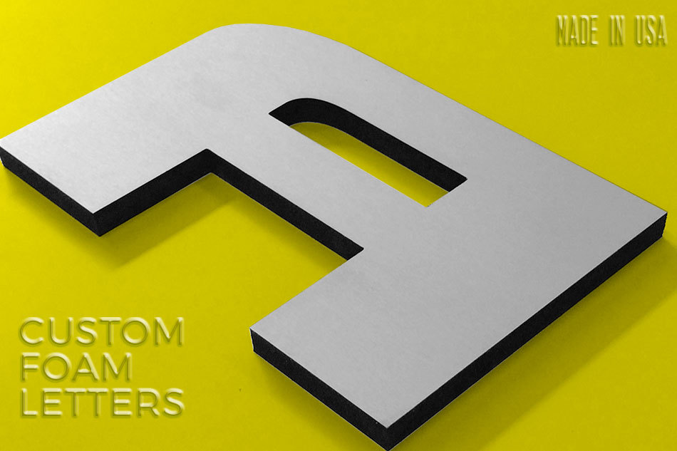 Foam with Acrylic Sign Letters Custom Outdoor Storefront Signage