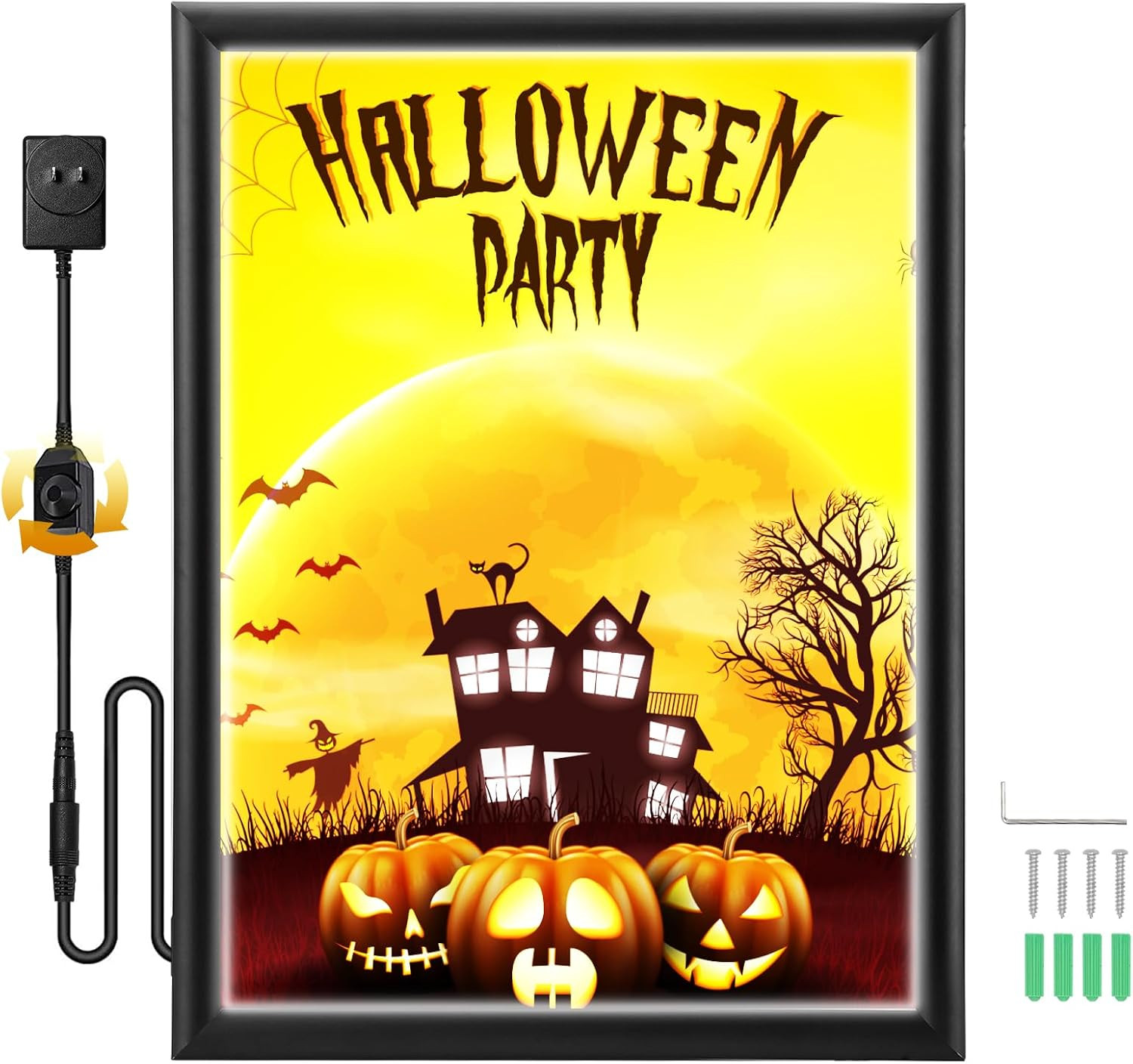 Illuminated LED Poster Frame 24&Prime;x36&Prime; with Dimmer for Home Theater & Ads