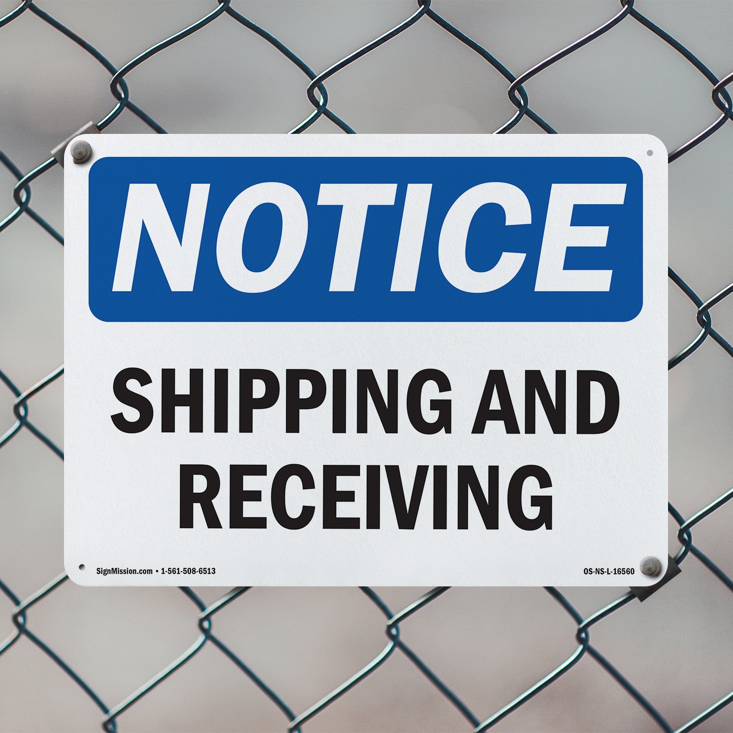 Shipping And Receiving OSHA Notice Sign Metal, Plastic, Or Decal – 5 or 10 Pack