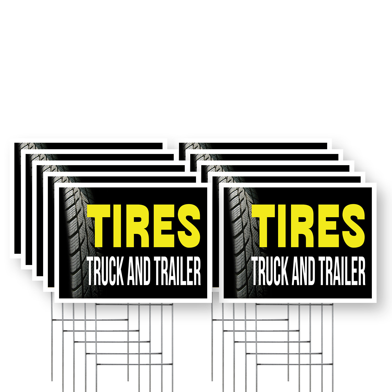 Tire Sale Yard Sign Auto Promotions, Affordable Pricing, Reliable Service