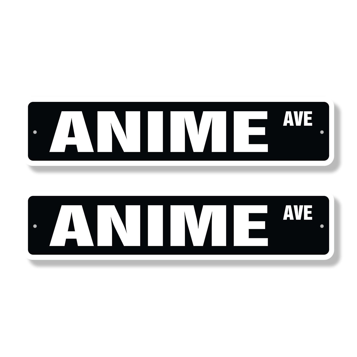 ANIME Street Sign (2 Pack) Metal Plastic cartoon japanese japan show animation