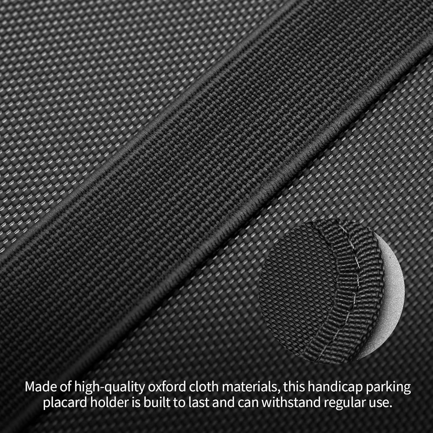 Handicap Placard Holder for Car, Disabled Parking Permit Sign Protector for Car