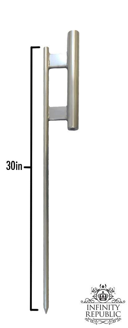 16ft Swooper Pole Super Pole Feather Flag Pole Kit with Ground Spike Pole Kit