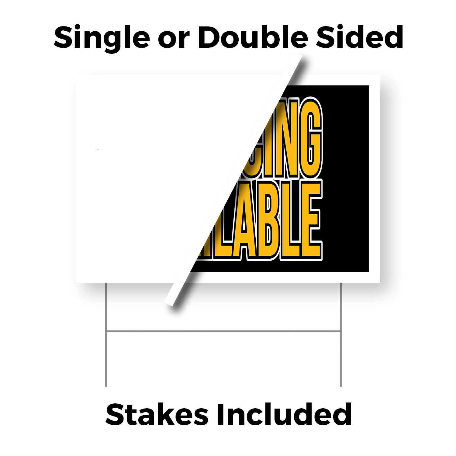 Financing Available Yard Sign Affordable Payment Options, Business Promotions