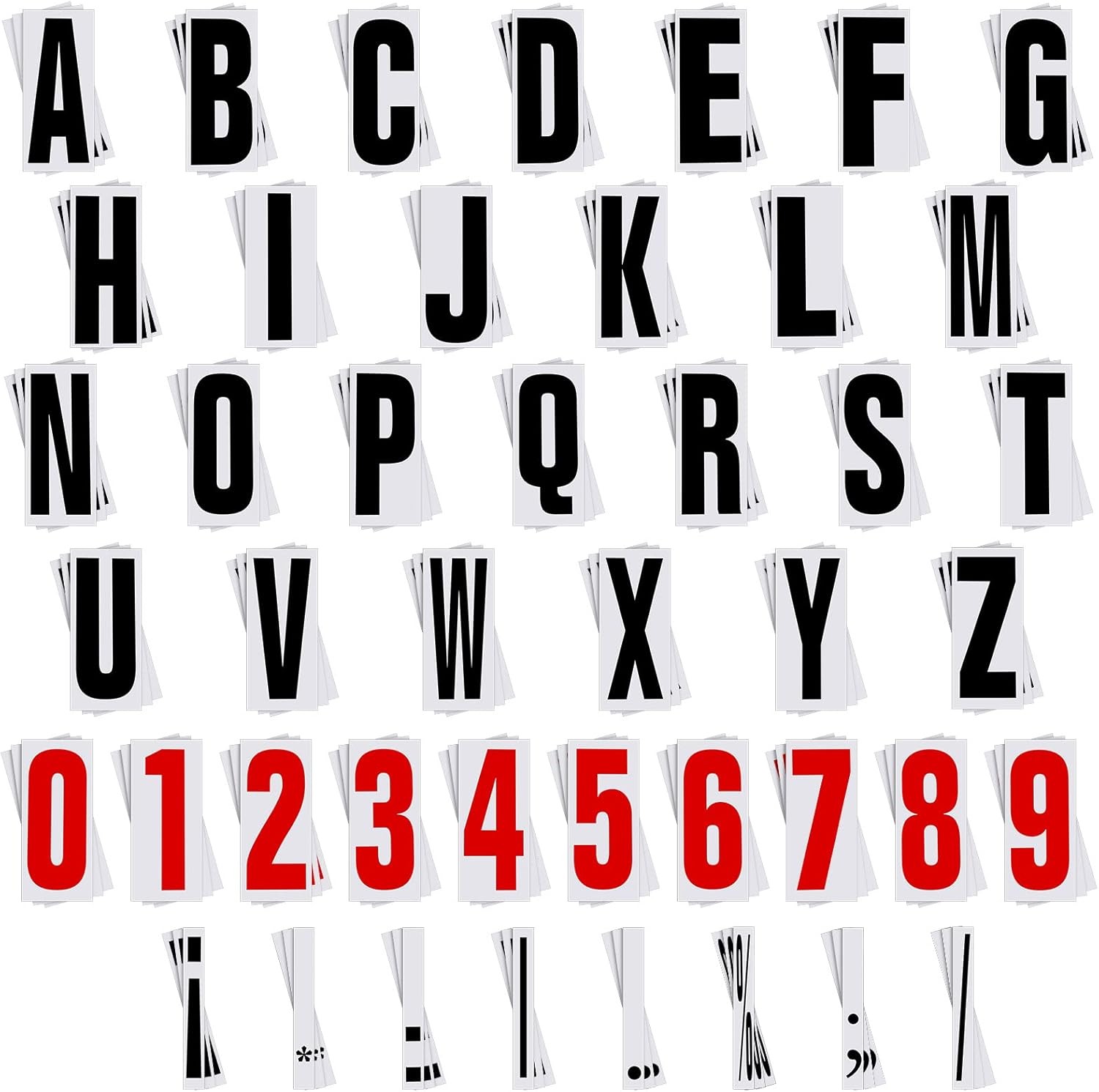 400-Pc Marquee Sign Letters Numbers Punctuation Flexible Outdoor Board