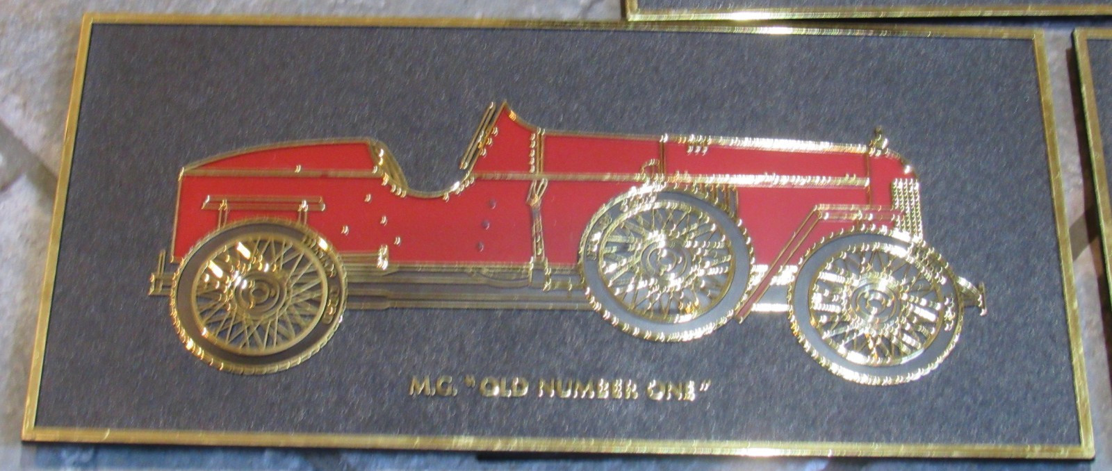 MG car models KCS Industries Inc. Milwaukee 4 plastic sign LOT 5.5&Prime; by 11&Prime; rare