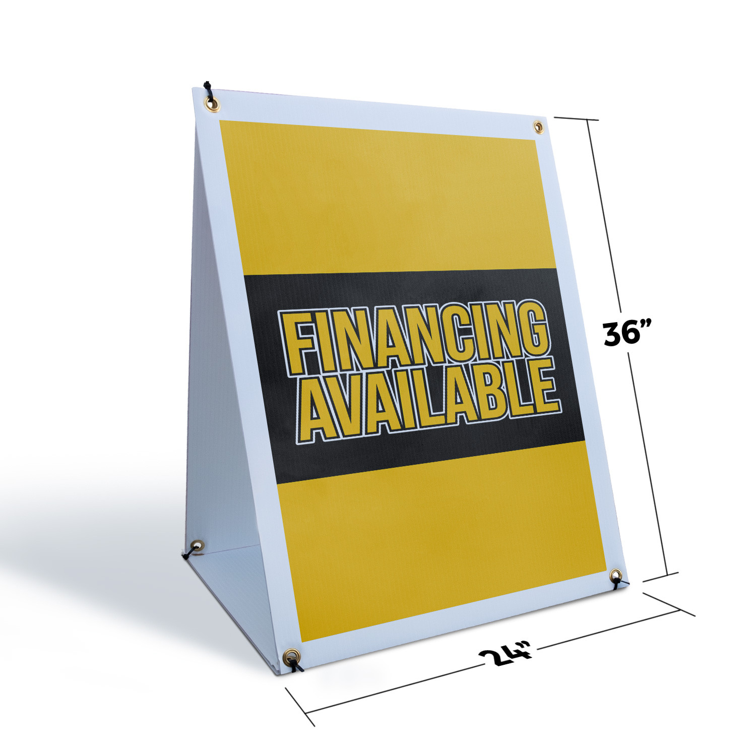 Financing Available A-Frame Sidewalk Sign Affordable Payment Business Loan