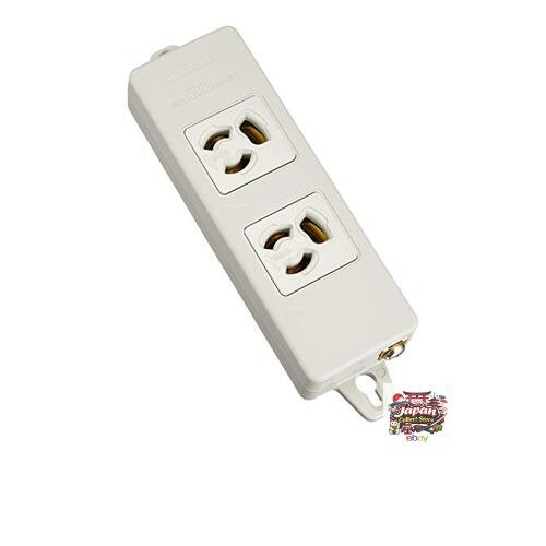 NEW Panasonic OA Tap Grounded 15A Locking Type 2 Outlets Gray with Magnet