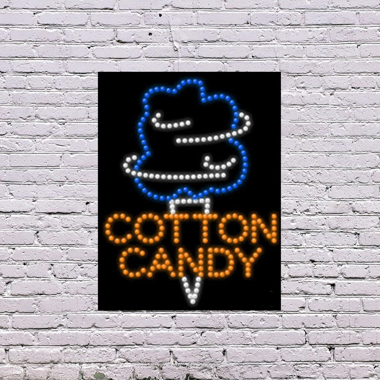 LED Cotton Candy Sign | Light Up Sign | 26&Prime;H x 20&Prime;W x 2&Prime;D