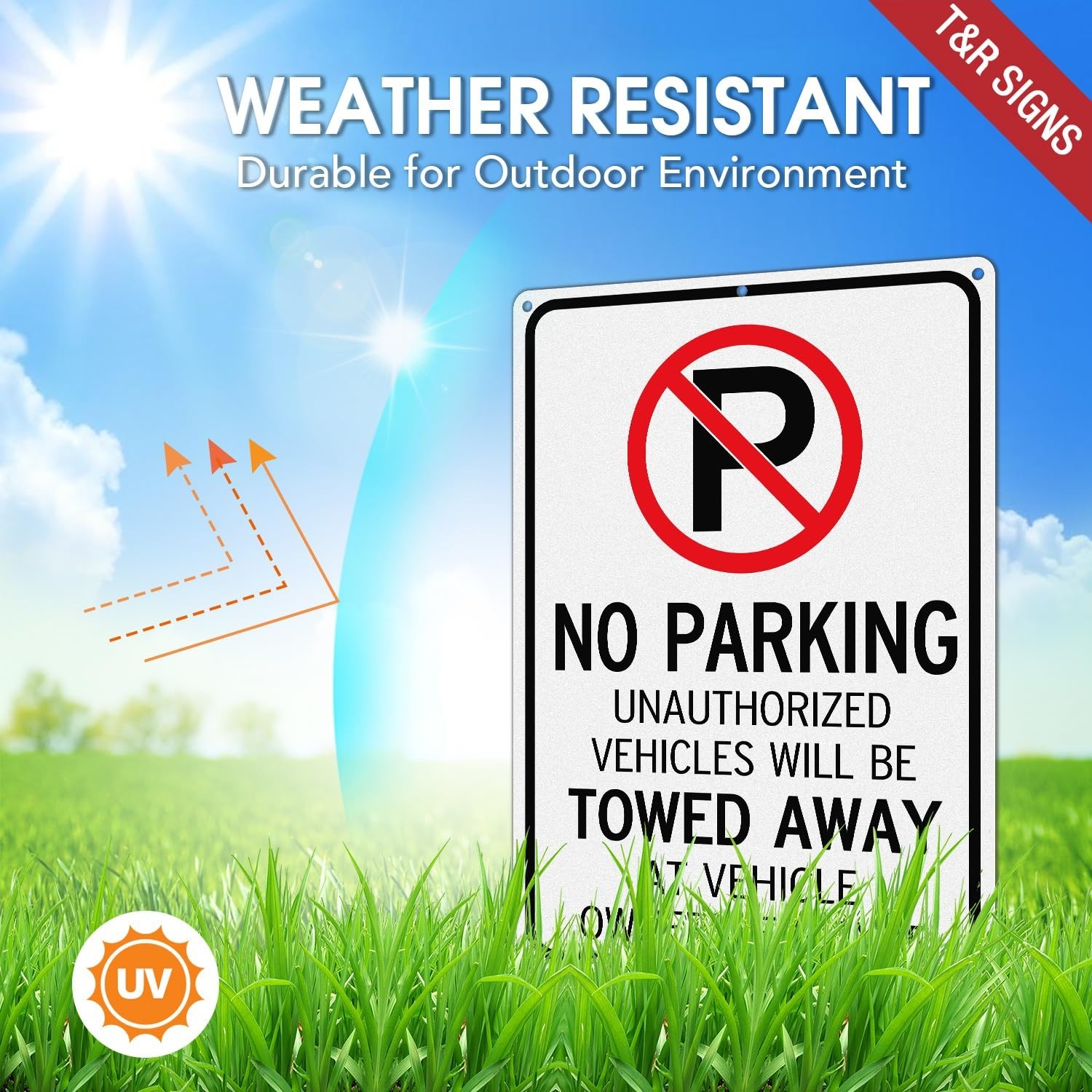 No Parking Sign – Unauthorized Vehicles Towed Away At Vehicle Owner&rsquo;s Expense…