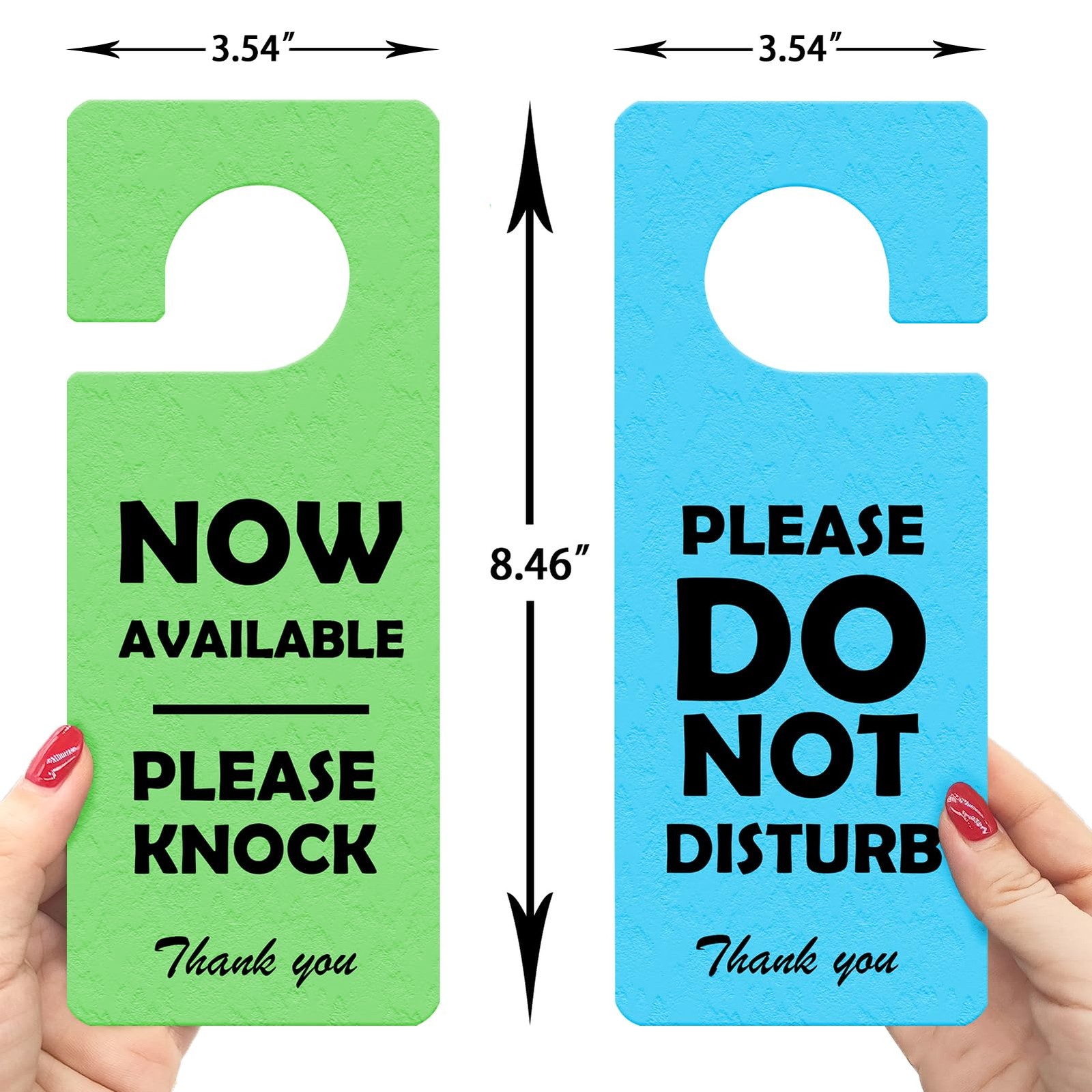 2 Pack Do Not Disturb Door Hanger Sign for Bedroom Hotel Home Office