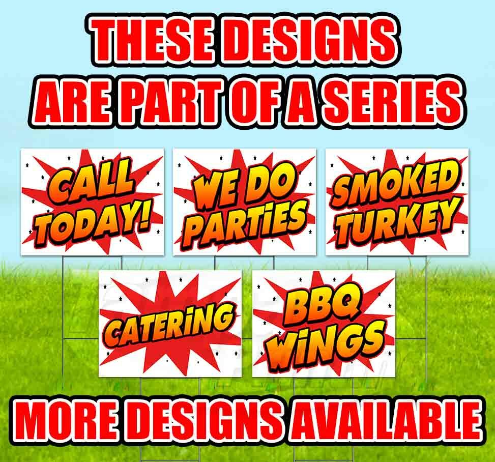 GRAND OPENING 18×24 Yard Sign Corrugated Plastic Bandit Lawn Business USA