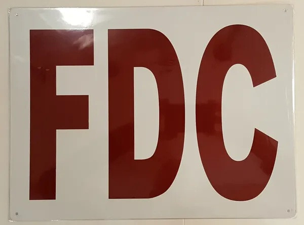 FDC WHITE SIGN BRUSH SILVER (10X12,WHITE,ALUMINUM)-REF24-1027