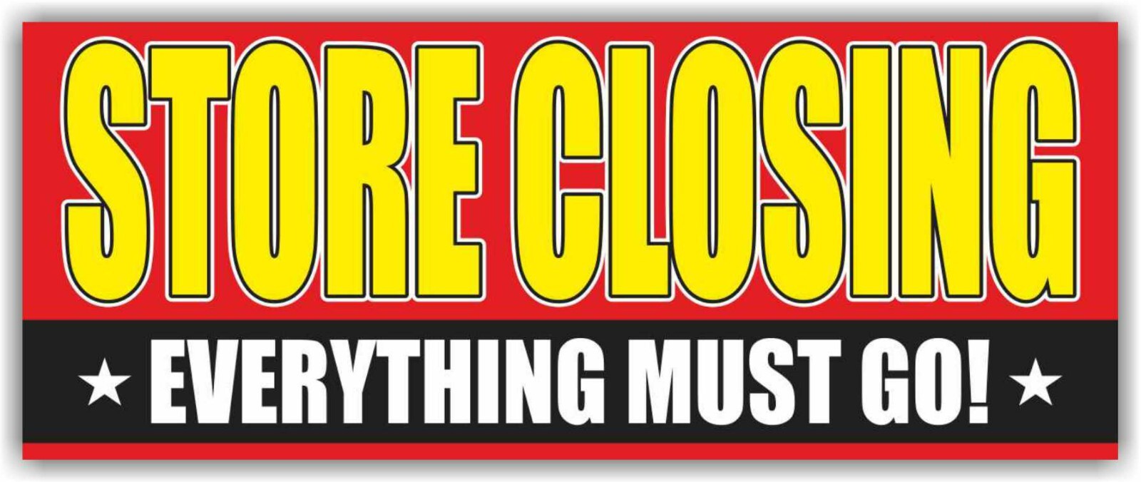 STORE CLOSING EVERYTHING MUST GO Advertising Banner Vinyl Mesh Sign Sale shop