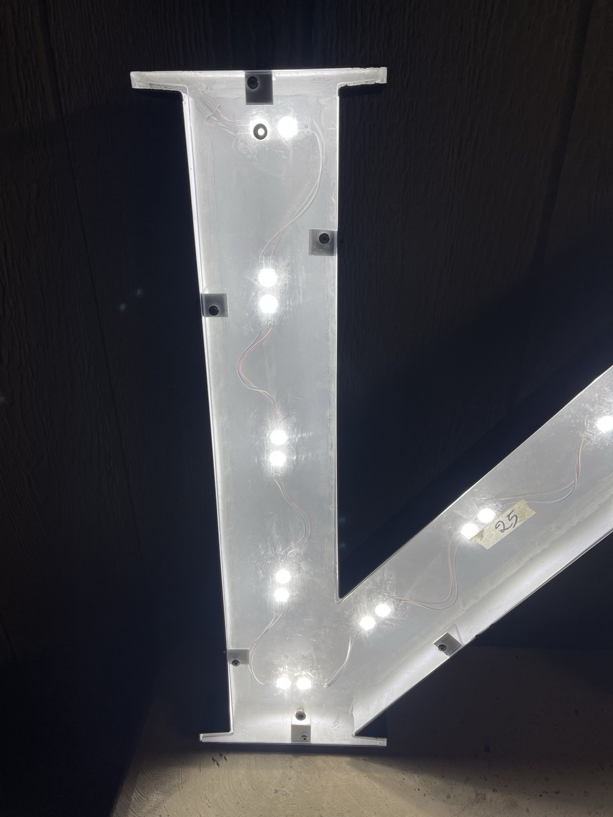 3D Channel Letter “N”LED Back Lit Storefront & Indoor Outdoor Signage 26.5”x24”