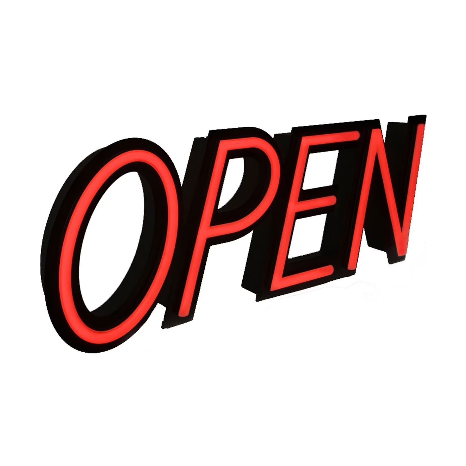 Optiva Ultra Bright LED Open Sign with Remote Control 19.5&Prime; New In Box
