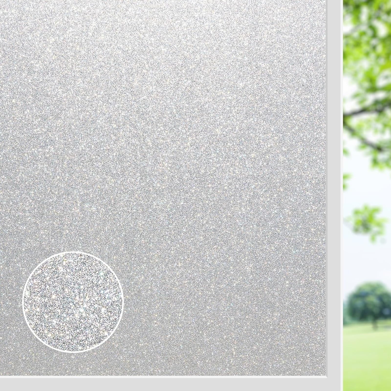 LEMON CLOUD Window Privacy Film, Frosted Glass Window Film, Glass Door Privac…