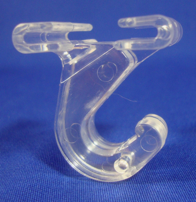 100 Qty Clear Rotating Ceiling Hooks Tile Grid Track Hinged Clip Retail Supply