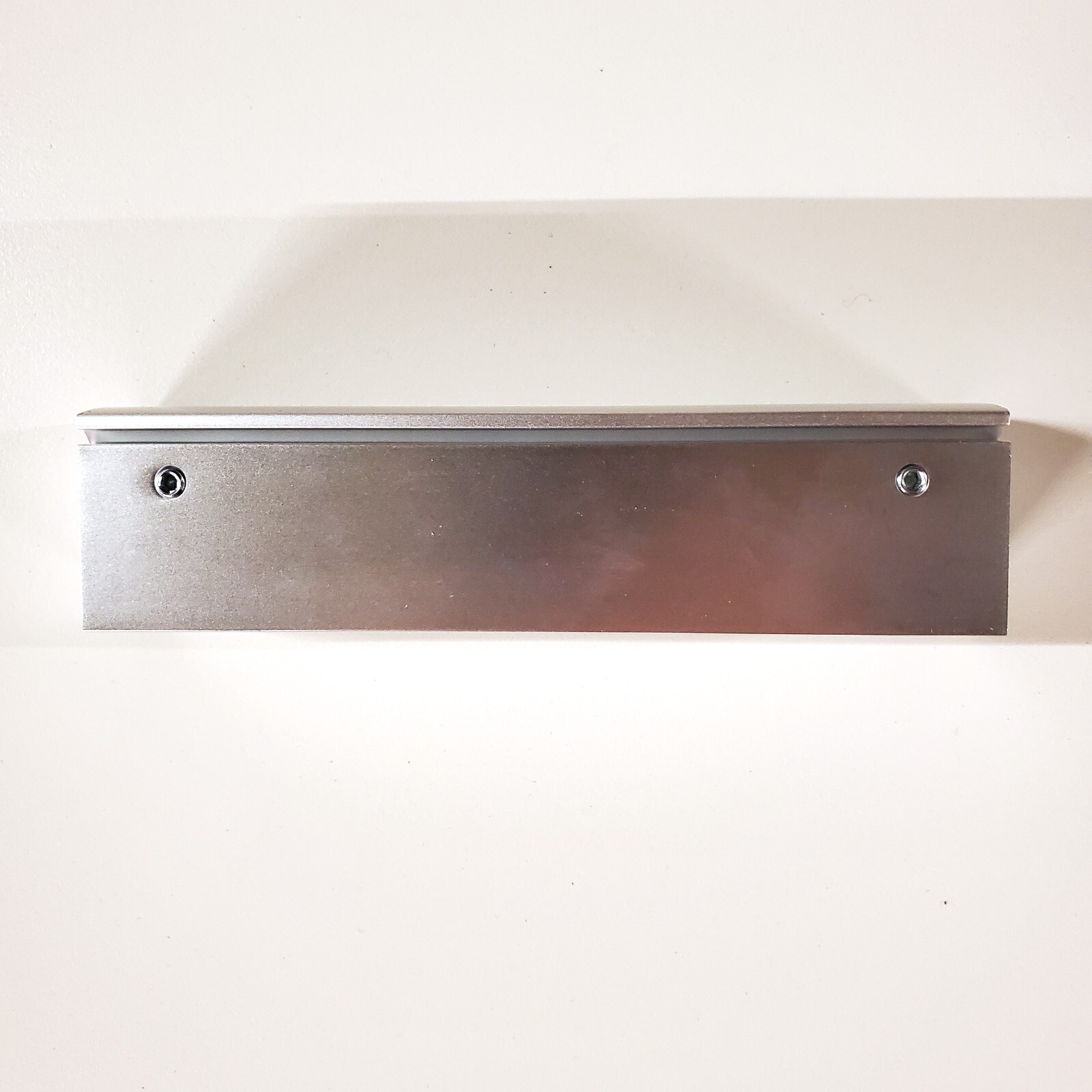 Frosted Acrylic 3D Brushed Chrome Unisex Restroom Sign 8×8&Prime; w/Mount MADE IN USA!