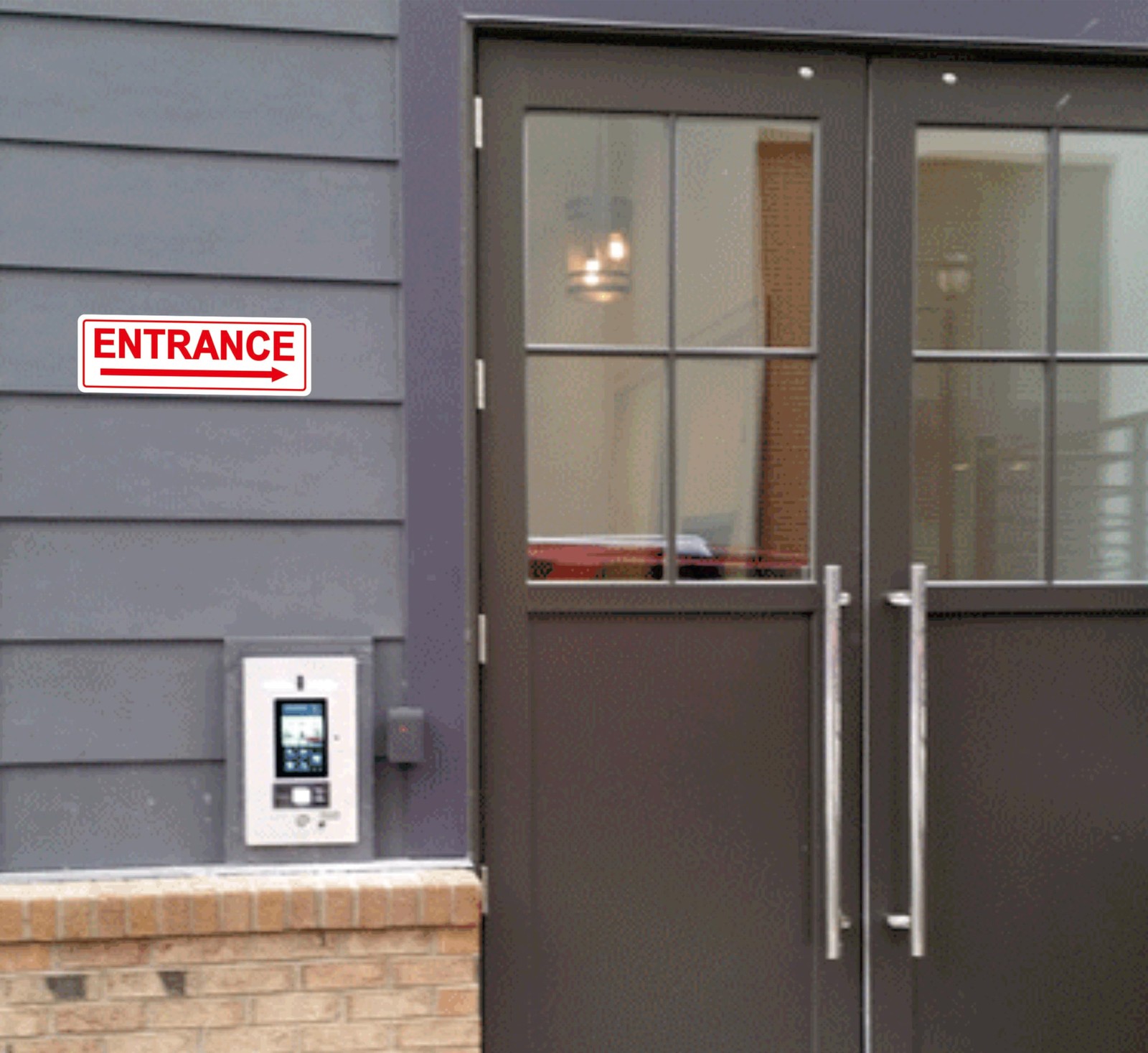 Right Arrow Entrance Sign – Made from Premium Frosted Acrylic Material, Super…
