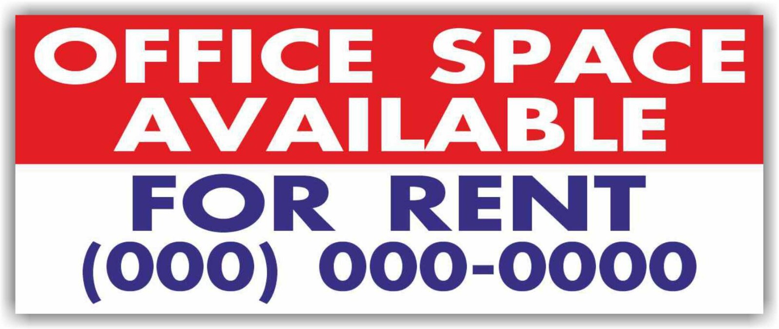 OFFICE SPACE AVAILABLE FOR RENT Advertising Banner Vinyl Mesh Sign Flag realtor