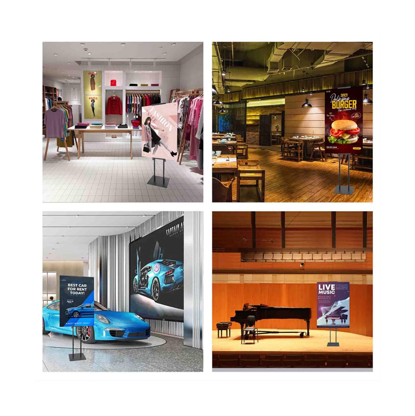 Poster Board Stand for Display, Heavy Duty Floor Sign Holder for Foam Board, …