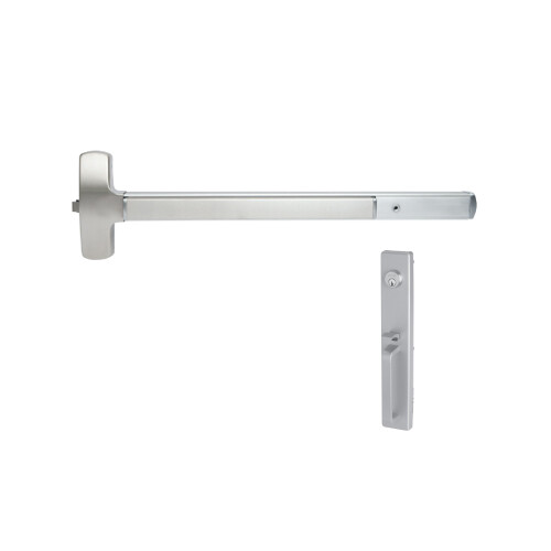 Falcon 25-R-TP 4 28 Lock Exit Device Satin Aluminum Clear Anodized