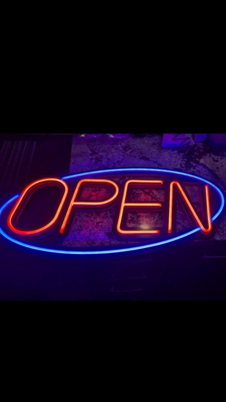 32 » X 15 » ASBAVA Super Bright LED Open Sign For Business Remote Controlled Blu