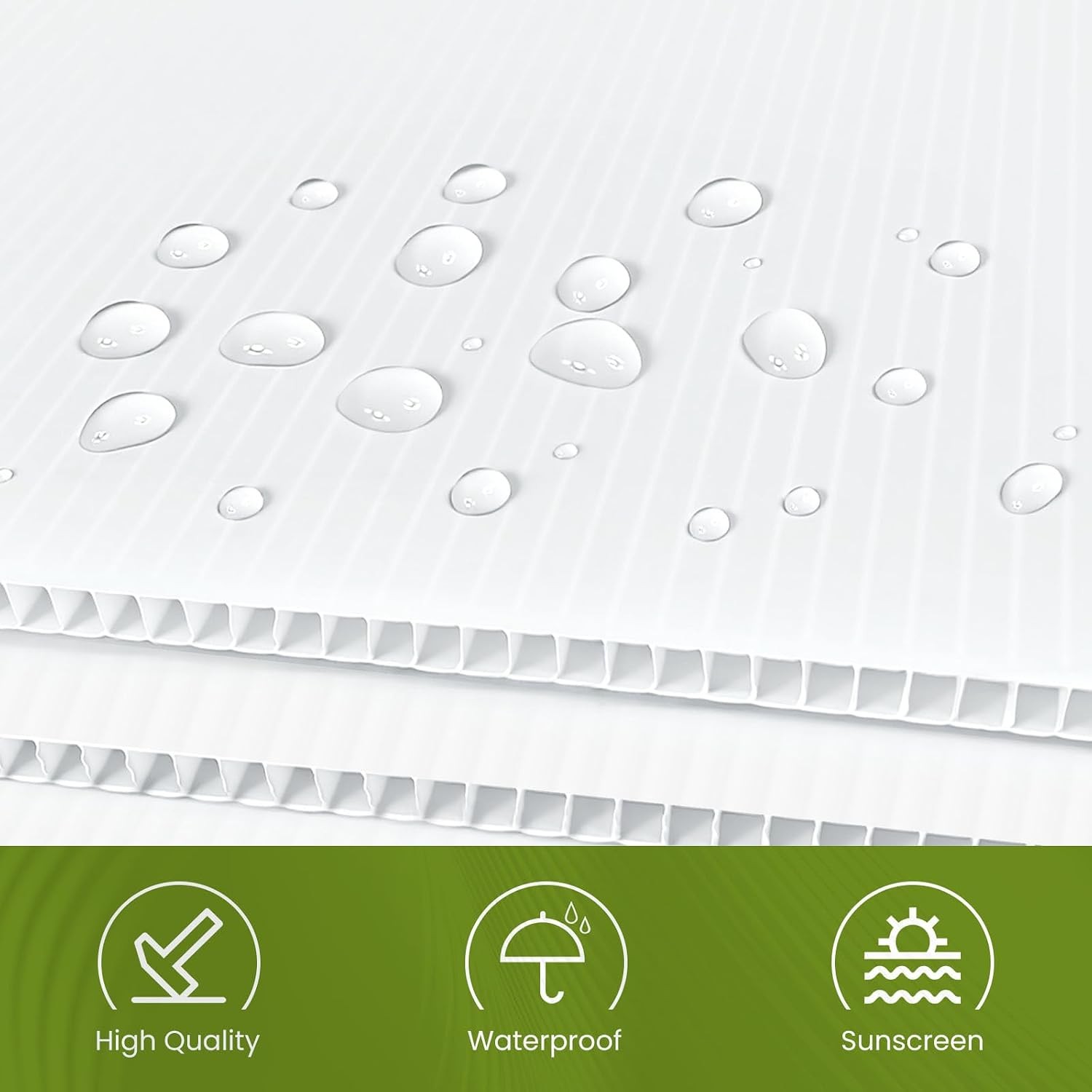 24 x 36 Inches Corrugated Plastic Board, 10 Pcs Poster Boards for Yard Signs,…