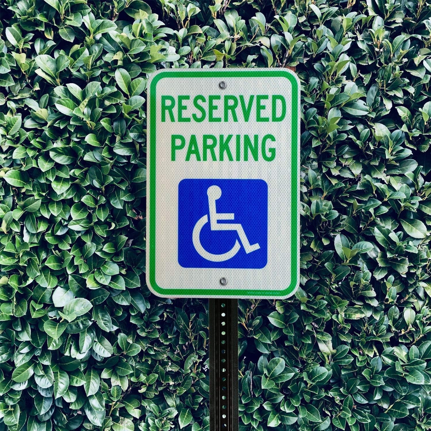 Handicap Parking Signs 4 Pack – Weather Resistant 18×12