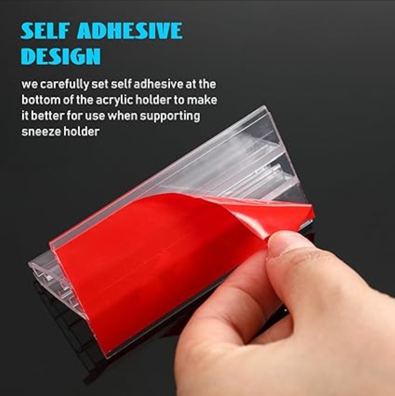 50 Pcs 1&Prime;x6&Prime; Sign Holder Adhesive Base Multiple Uses for Counters, Warehouses