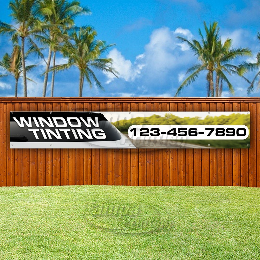 WINDOW TINTING Advertising Vehicle Cars Vinyl Banner Flag Sign USA XL01486