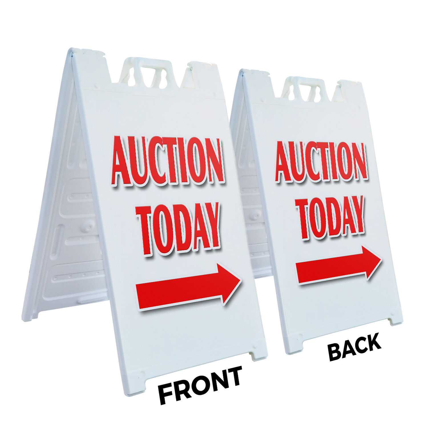 A-frame Sidewalk Auction Today With Arrow 24&Prime; x 36&Prime; Double Sided A-Frame Sidewal