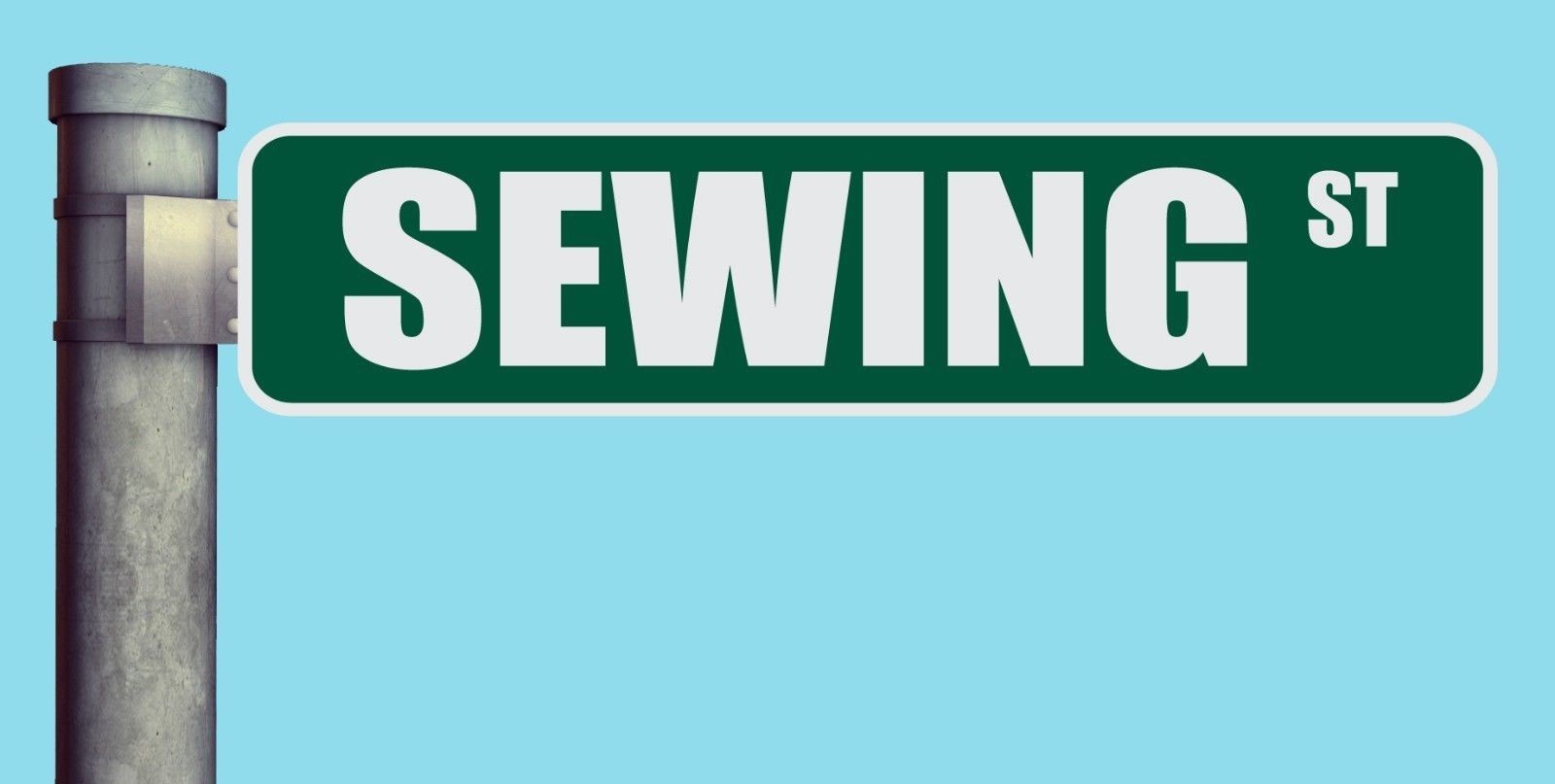 SEWING ST STREET SIGN HEAVY DUTY ALUMINUM ROAD SIGN 17&Prime; x 4&Prime;