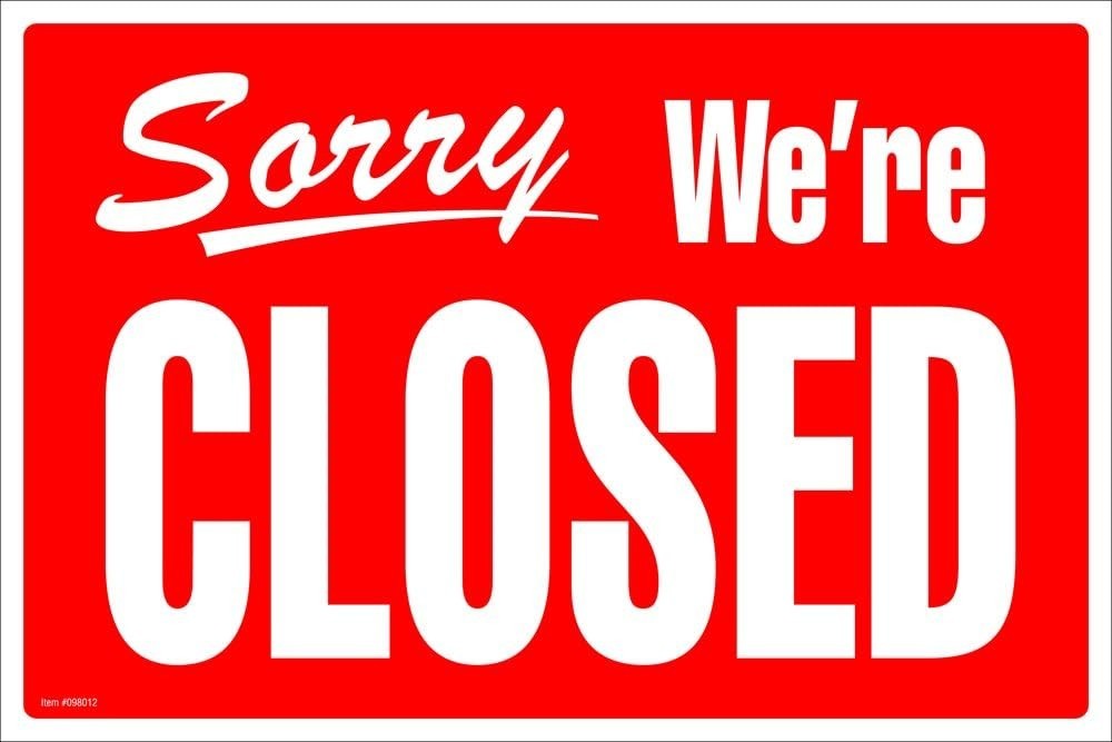Portable Open/Closed Sign 8×12 Inches – Essential for Restaurants & Offices