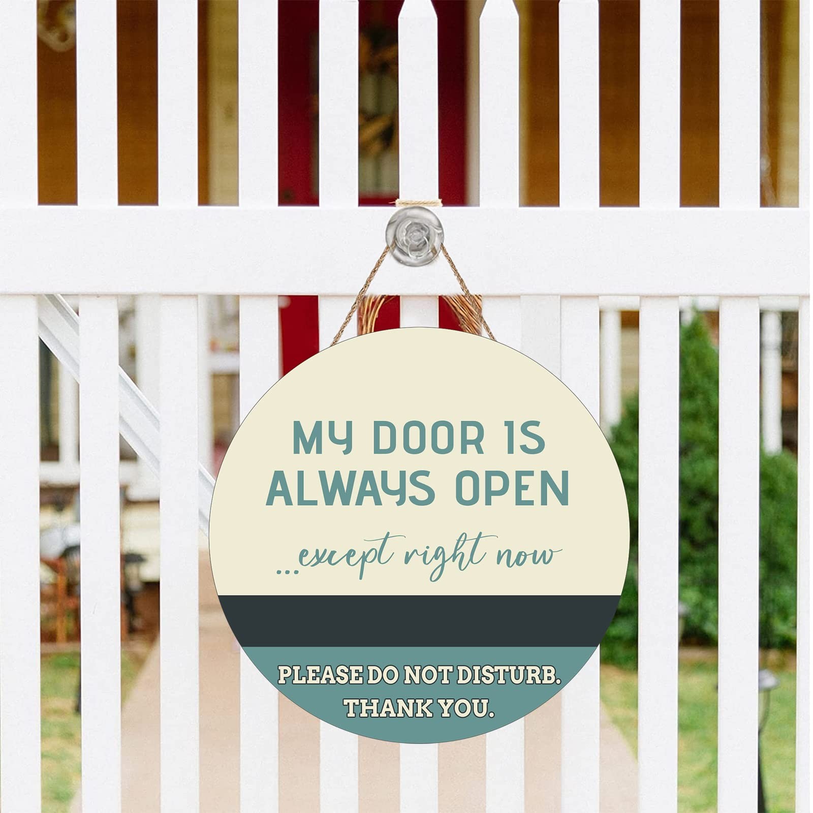 Do Not Disturb Door Hanger Sign Wood Meeting Office Room 12×12 Inch Welcome