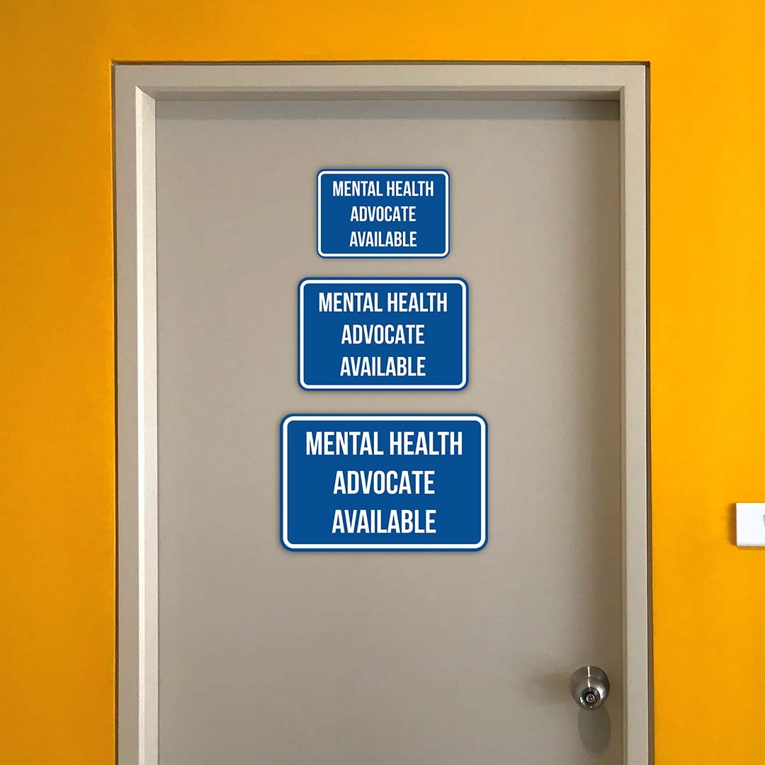 Classic Framed Plus Mental Health Advocate Available Door or Wall Sign