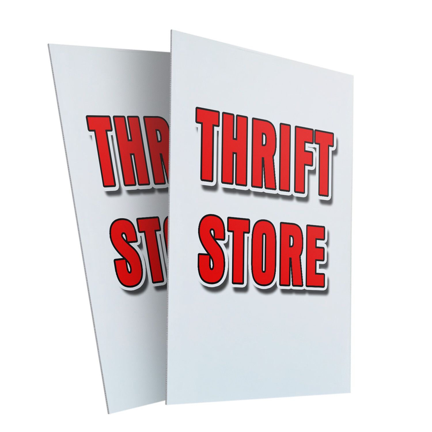 A-frame Sidewalk Thrift Store 24&Prime; x 36&Prime; Double Sided A-Frame Sidewalk Sign