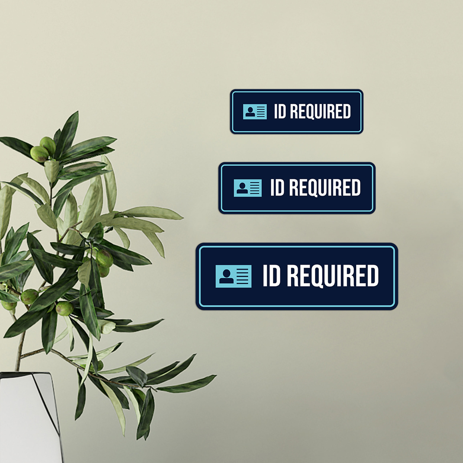 Standard Plus ID Required Door or Wall Sign | Proof of Age | Bar Restaurant