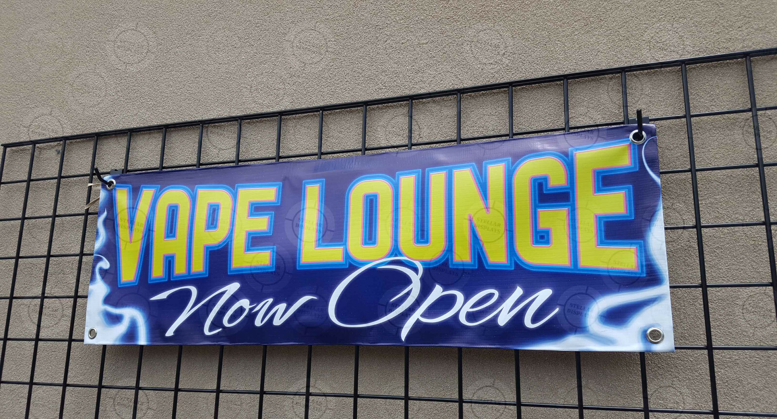 VAPE LOUNGE Now Open Banner Vinyl Display Various Bright Color Sign Poster Lona