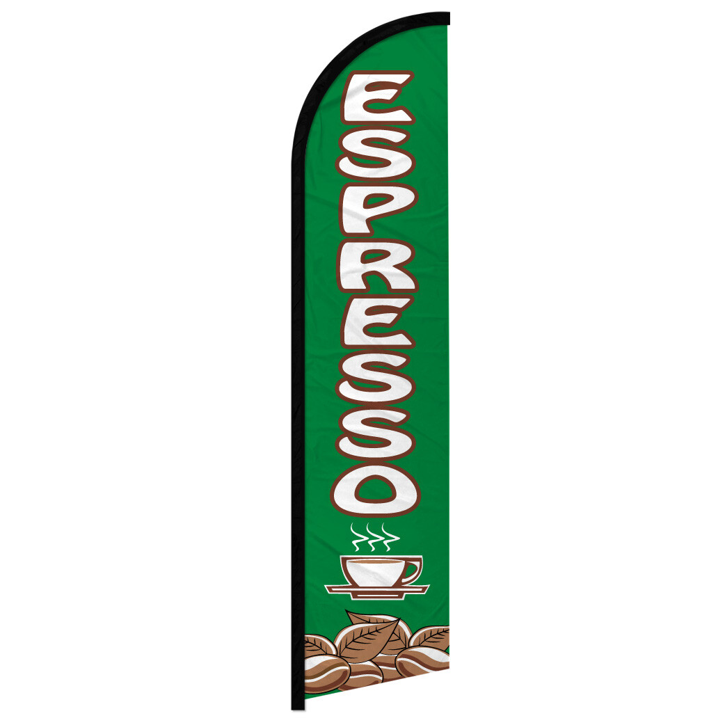 Espresso Windless Advertising Swooper Flag Concessions Drinks