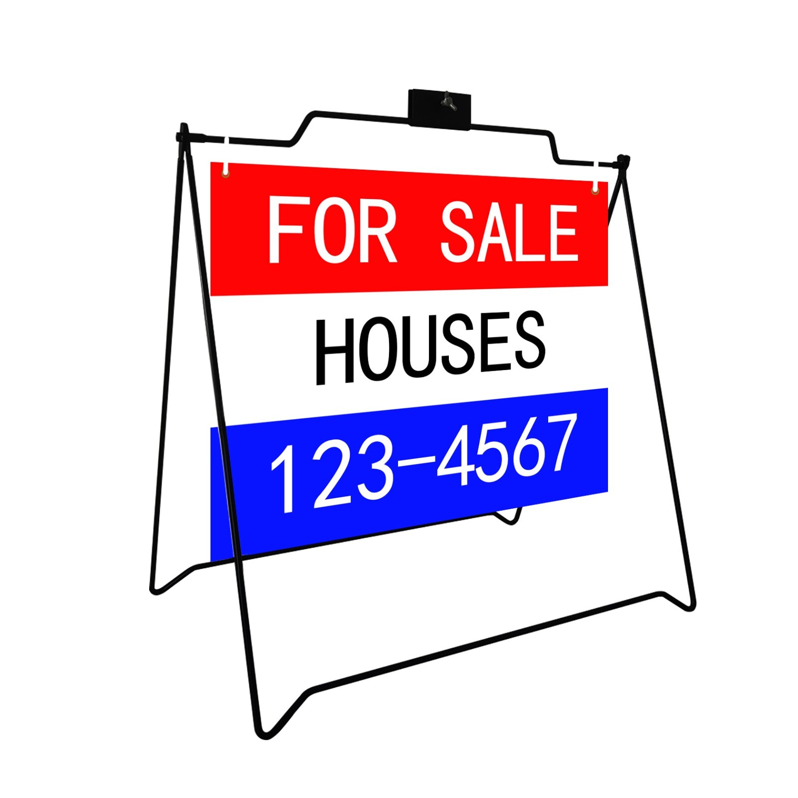 BLACK A-Frame Sign 2 UNIT 22&Prime;x18&Prime; for Open House Sign Real Estate Realtors