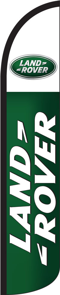 Land Rover 15&prime; Tall Windless Swooper Feather Banner Flag & Pole Kit