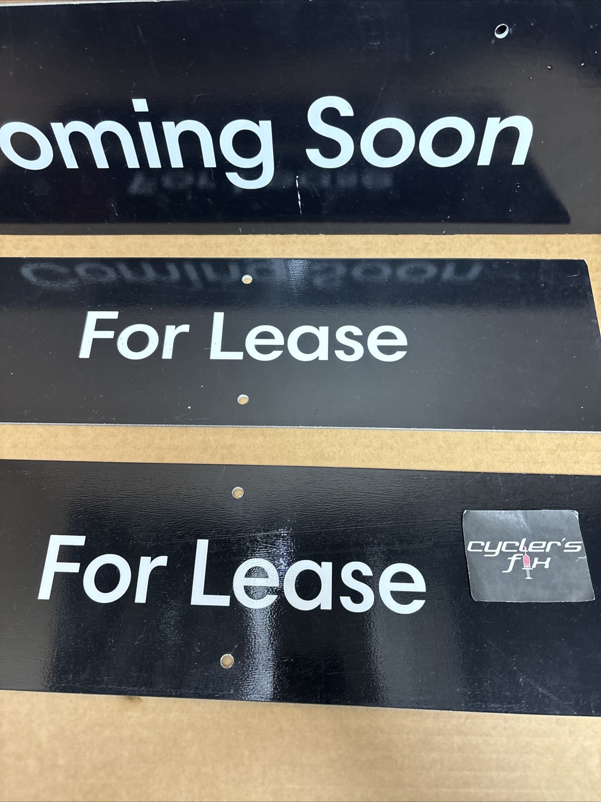 Lot (3) Mix “Coming Soon” & “For Lease” Real Estate Property Banner Signs Agent