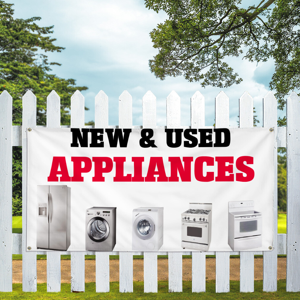 Vinyl Banner Multiple Sizes New & Used Appliances Business Business Outdoor