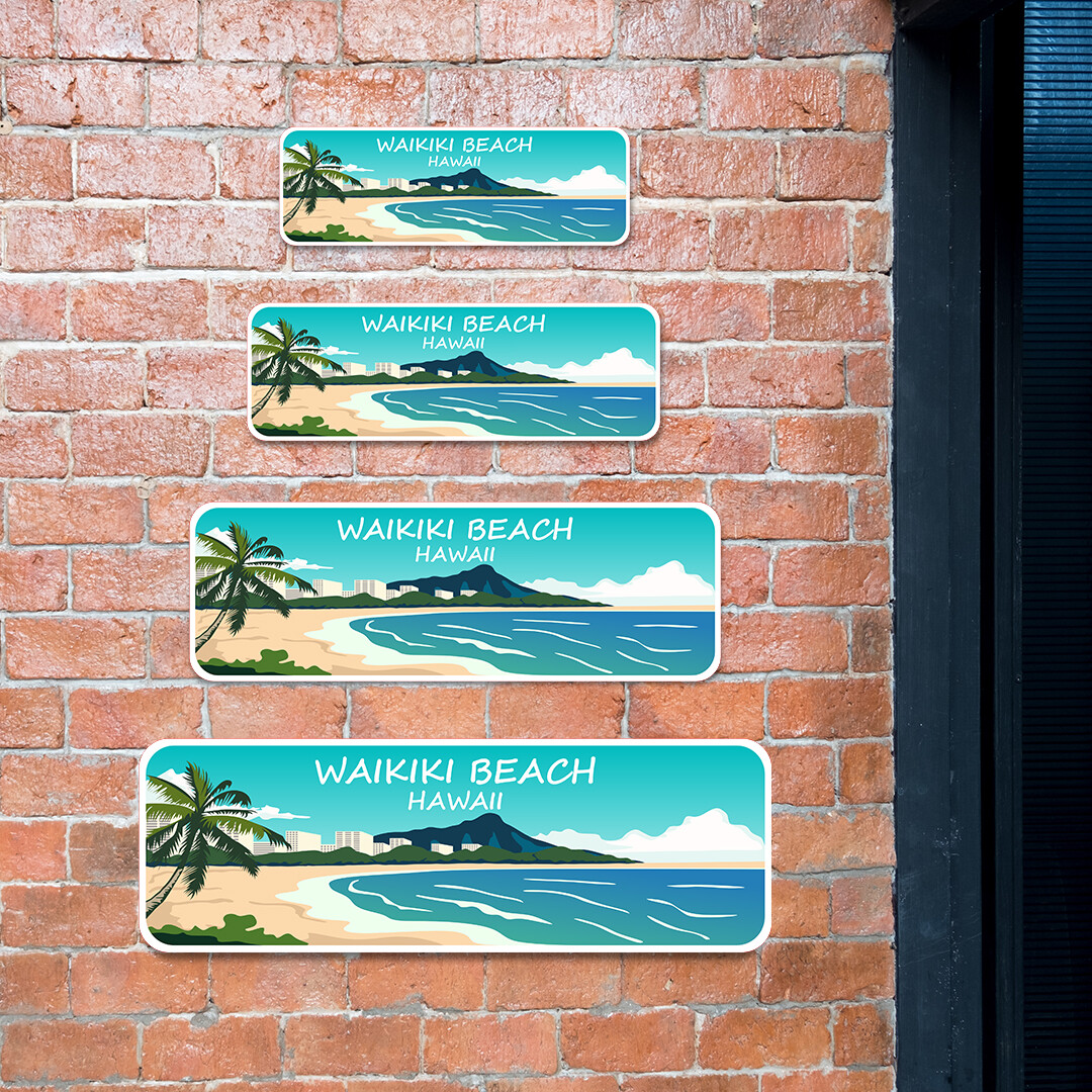 Standard Plus Waikiki Beach, Hawaii Wall or Door Sign