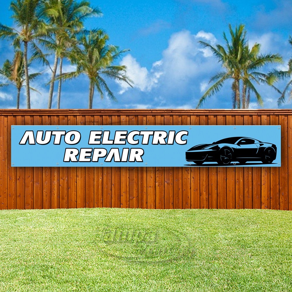 AUTO ELECTRIC REPAIR Advertising Cars Vinyl Banner Flag Sign USA XL02334
